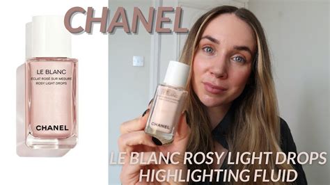 chanel le blanc rosy light drops review